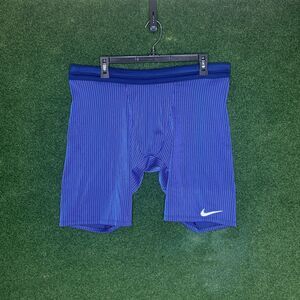 4XL Nike Pro Elite Track & Field Olympic 1/2 Tights Shorts Blue Void Men’s USA